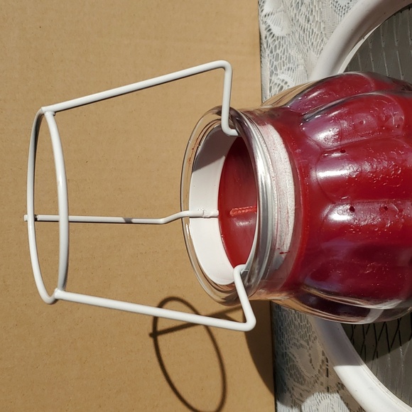 Home Interiors Zebra print Candle Shade NEW pink heart & trim edge for candles - Picture 9 of 11